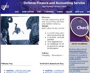 Image of DFAS web-site